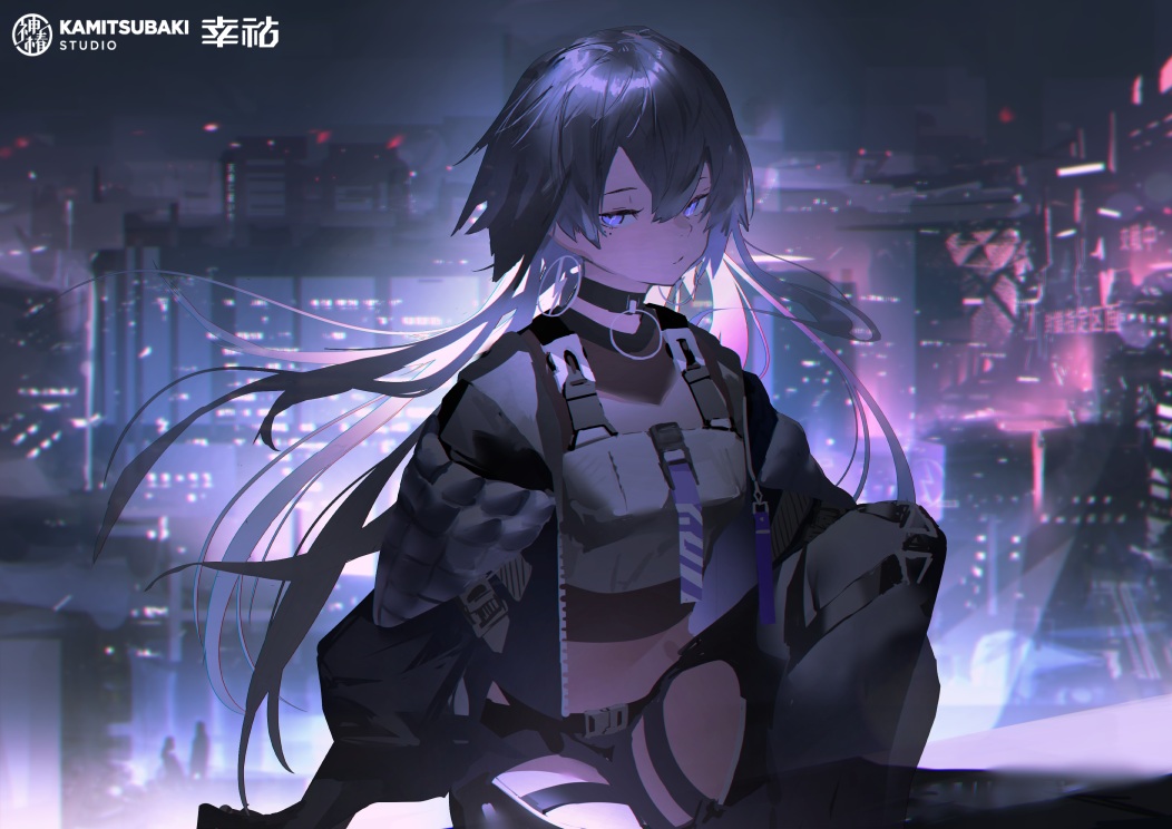 building, city, kamitsubaki_studio, koko_(kamitsubaki_studio), kuronoiparoma, night