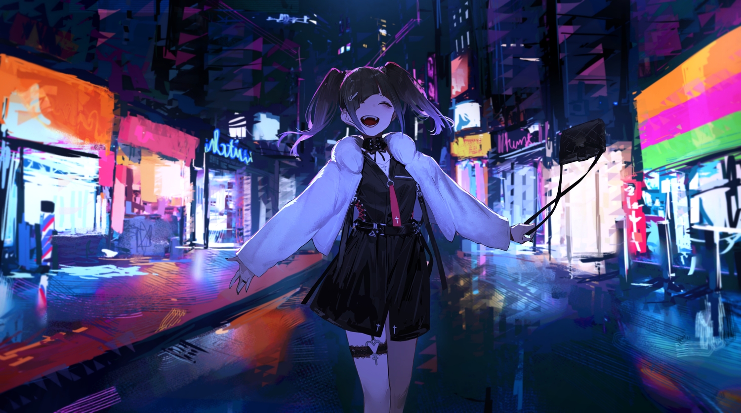 building, city, kuronoiparoma, night, original
