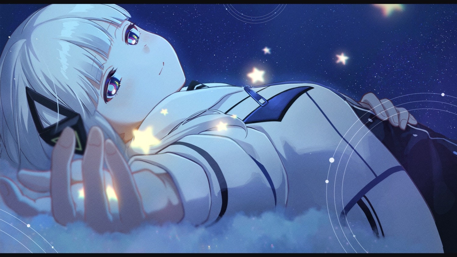 blue_eyes, blush, cevio, close, gray_hair, kafu_(cevio), kamitsubaki_studio, memori_(egachachachan)