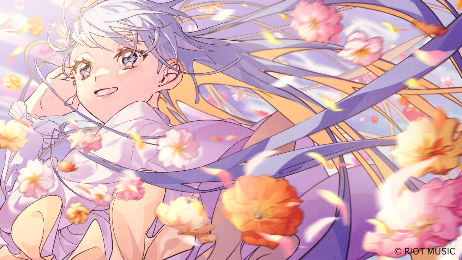 close, flowers, nagihara_suzuna, petals, riot_music, sa_jitsu