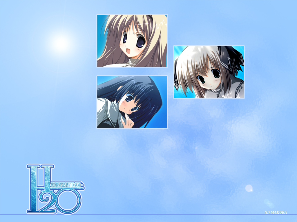 h2o_footprints_in_the_sand, kagura_hinata, kohinata_hayami, otoha