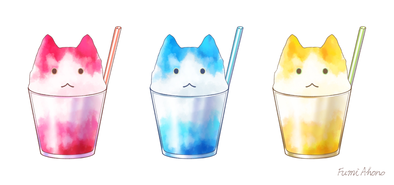 aon968, cat_smile, drink, no_humans, original, signed, white