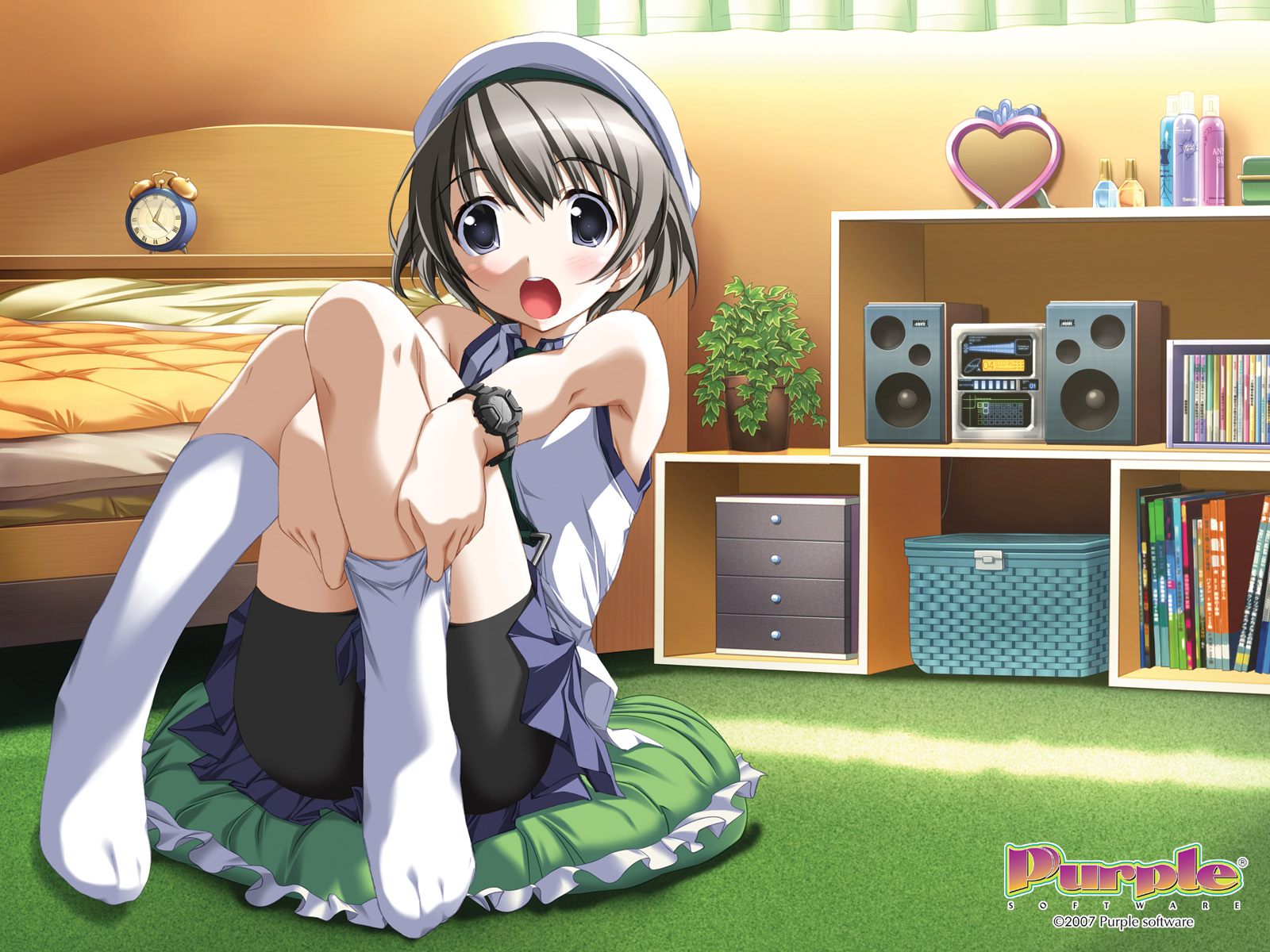 ashita_no_kimi_to_au_tame_ni, bike_shorts, dressing, fujisaki_asahi, kurashima_tomoyasu, loli, purple_software, shorts