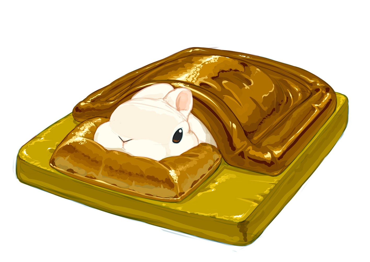 animal, food, lilac_(p-f_easy), no_humans, original, rabbit, waifu2x, white
