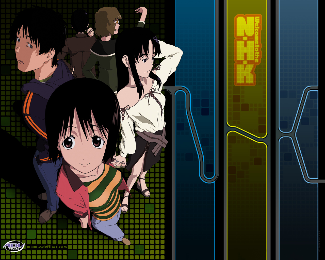 black_hair, brown_eyes, nakahara_misaki, nhk_ni_youkoso, satou_tatsuhiro, skirt