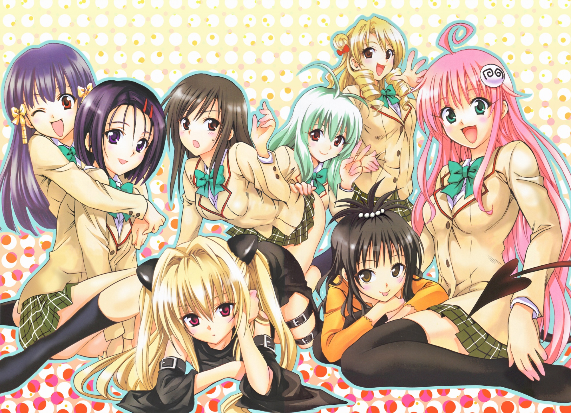 golden_darkness, group, kotegawa_yui, lala_satalin_deviluke, murasame_oshizu, run_elsie_jewelria, sairenji_haruna, tenjouin_saki