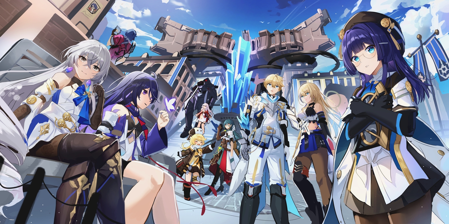 aqua_eyes, bronya_rand, clara_(honkai:_star_rail), gepard_landau, glasses, group, honkai_(series), honkai:_star_rail