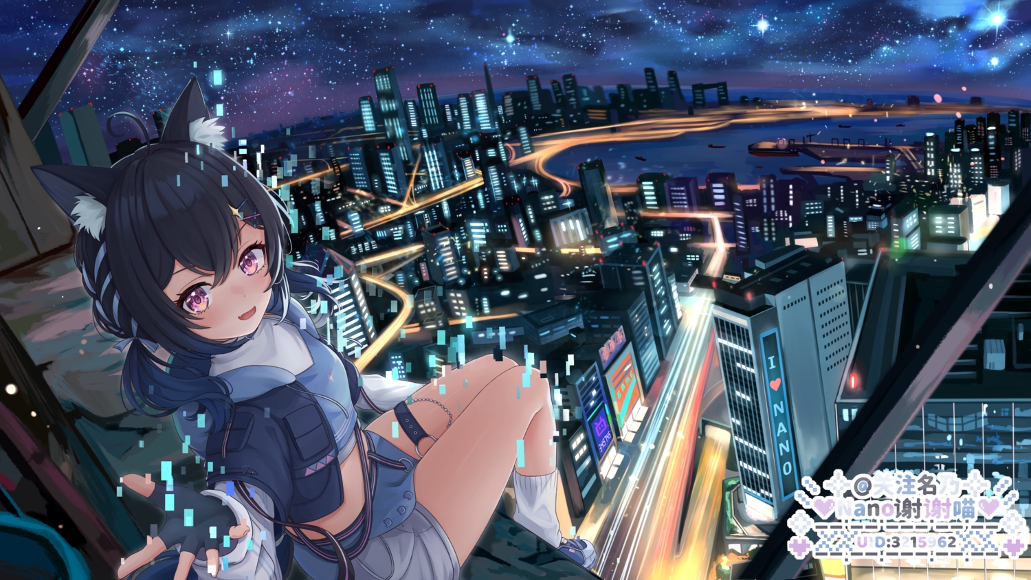 animal_ears, black_hair, blush, boat, braids, building, city, doggirl