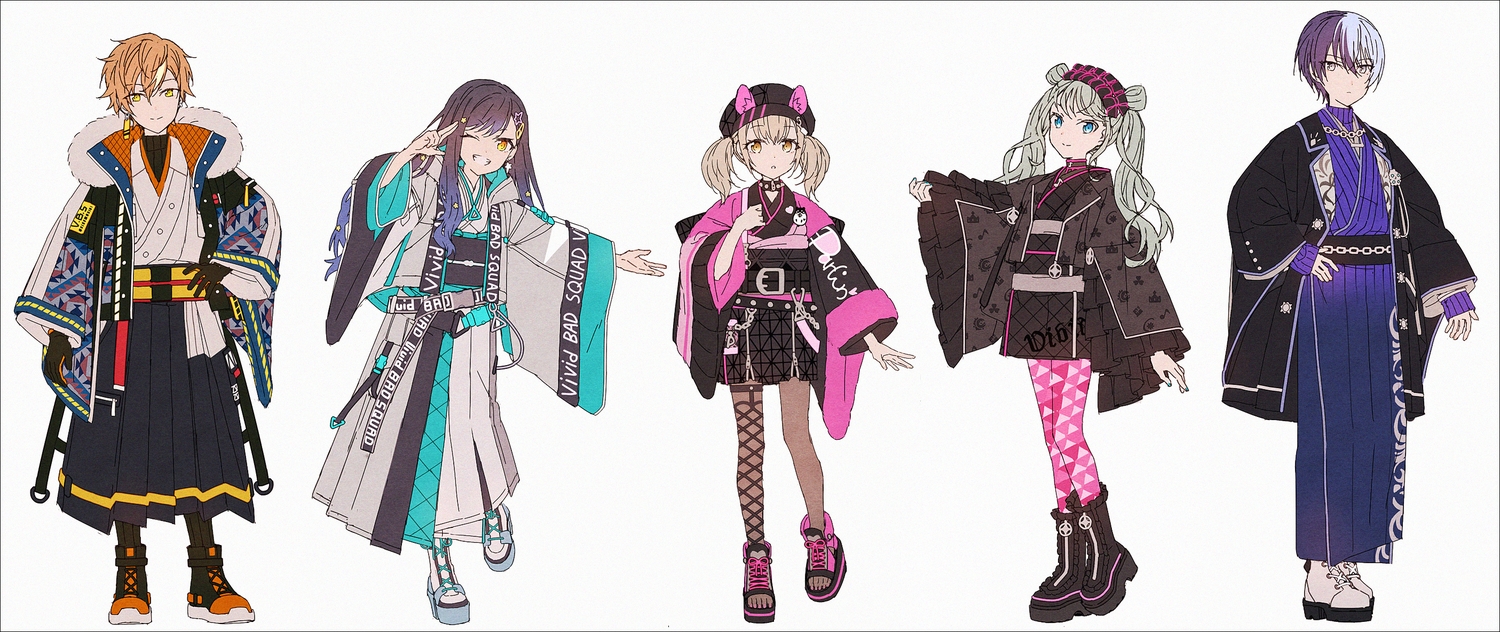 animal_ears, aoyagi_touya, azusawa_kohane, boots, goth-loli, hakusai_(tiahszld), hat, hatsune_miku