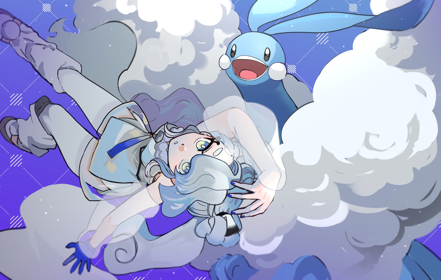 altaria, flying_miku_(project_voltage), hatsune_miku, pokemon, project_voltage, tanmei_(syoganaina), vocaloid