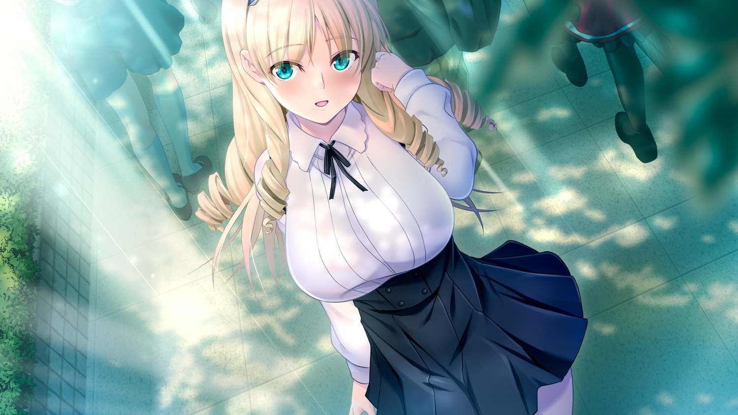 aqua_eyes, astronauts:_sirius, blonde_hair, blush, breasts, game_cg, kongoin_ranze_orwell, kyokugen_chikan_tokuiten