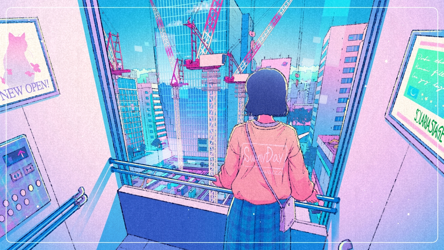 building, city, industrial, original, short_hair, signed, wacca005