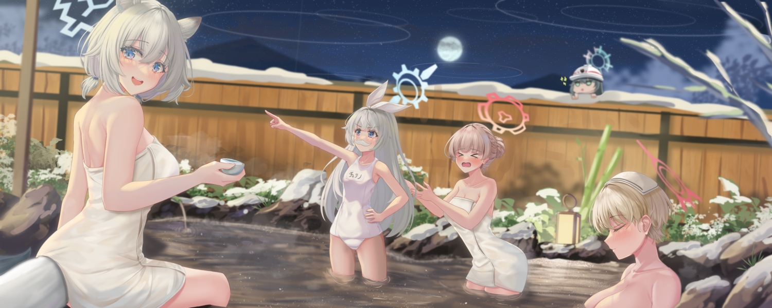 amami_nodoka, animal_ears, arikawa_rui, black_hair, blonde_hair, blue_archive, blue_eyes, blush