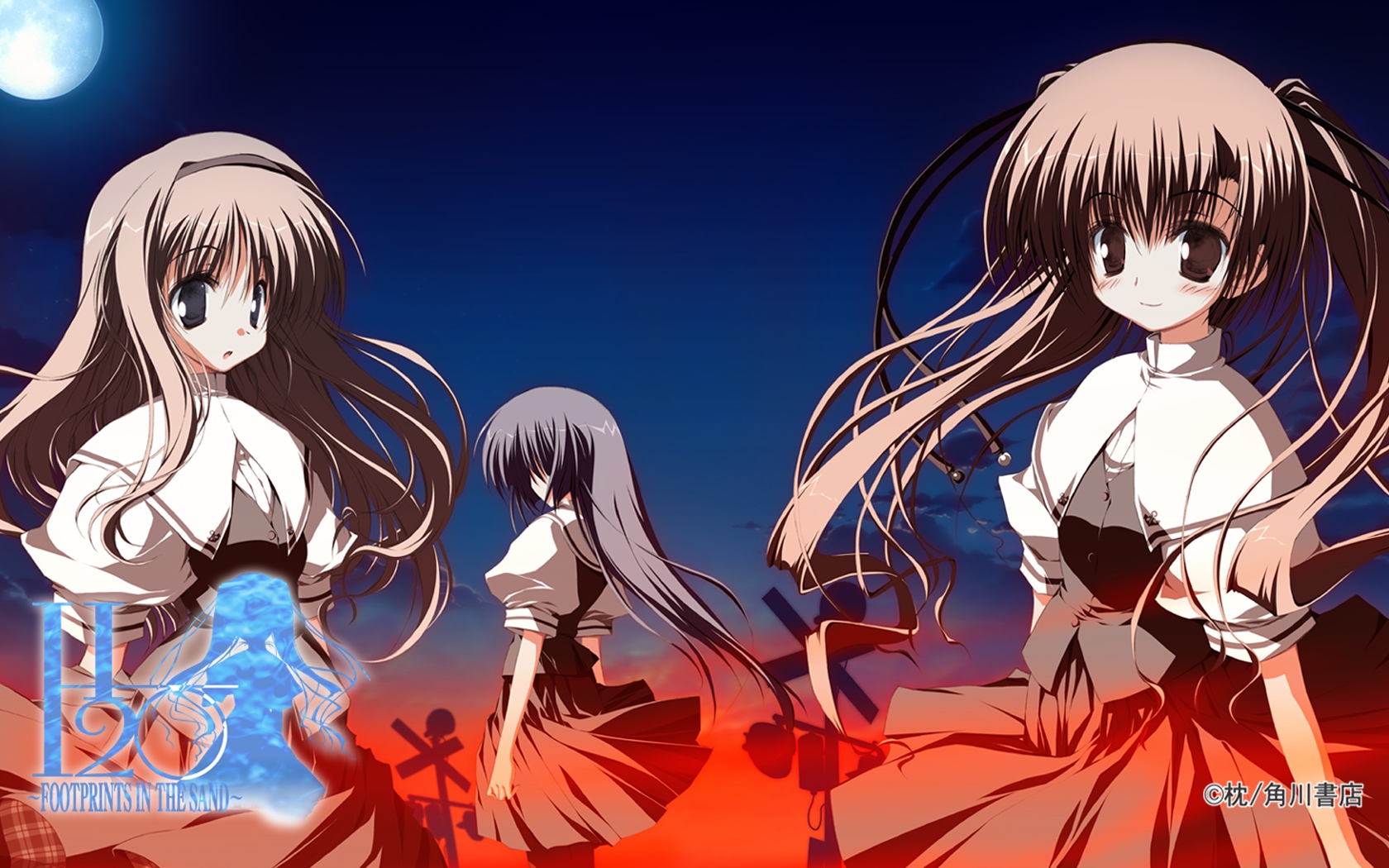 h2o_~footprints_in_the_sand~, kagura_hinata, kohinata_hayami, sca-ji, tabata_yui