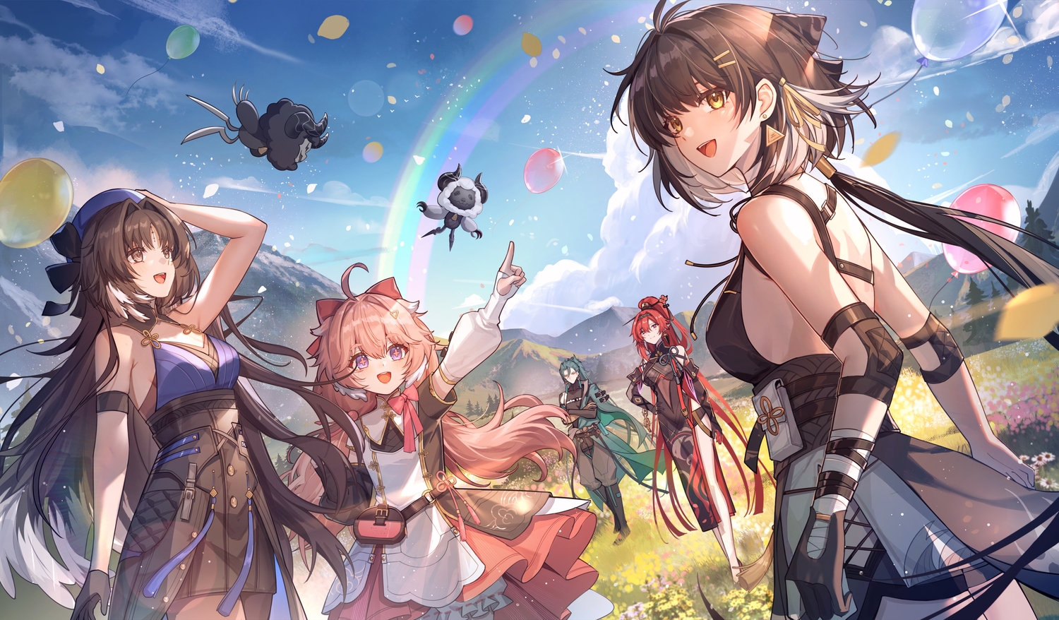bandage, bloomers, blush, boots, bow, brown_eyes, brown_hair, cape