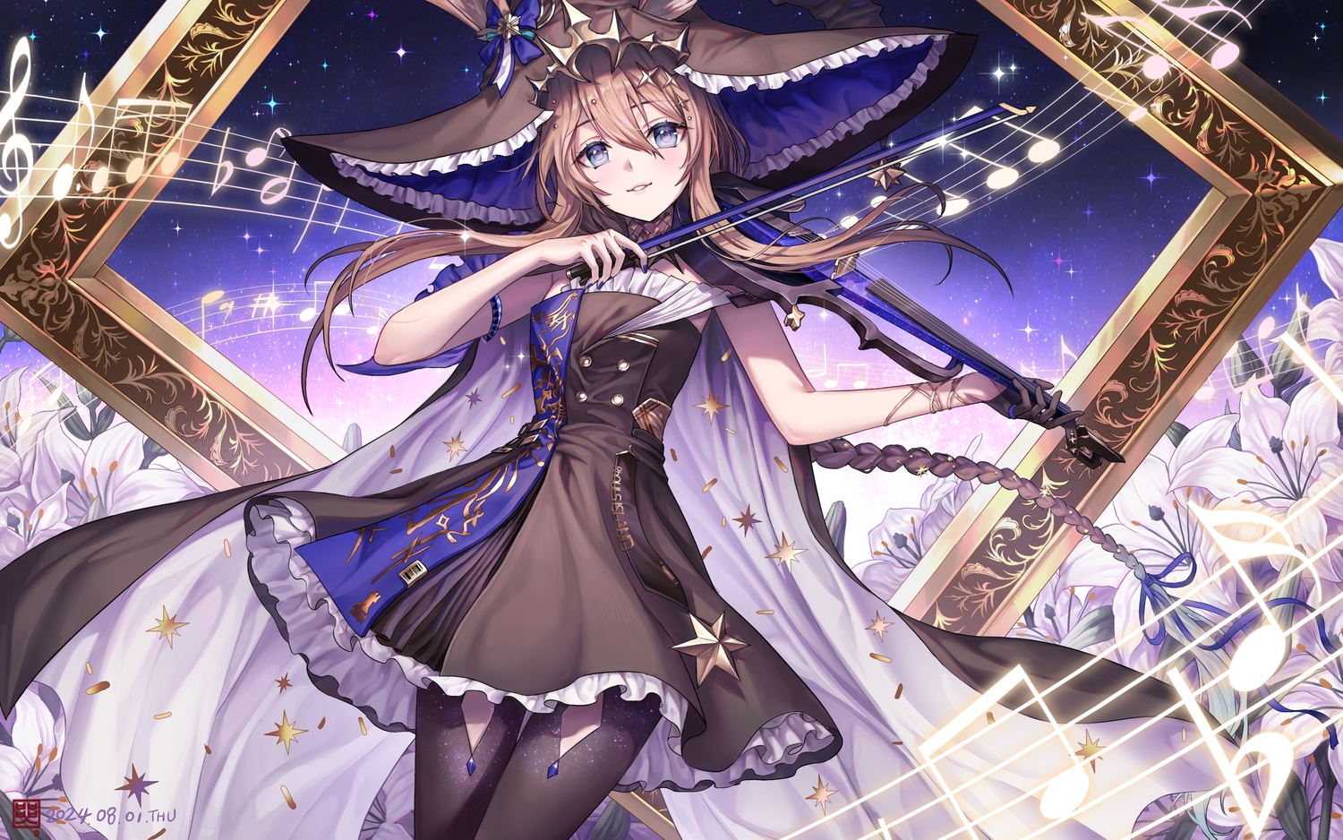 amiya_(arknights), animal_ears, arknights, blue_eyes, box_(hotpppink), braids, brown_hair, bunny_ears