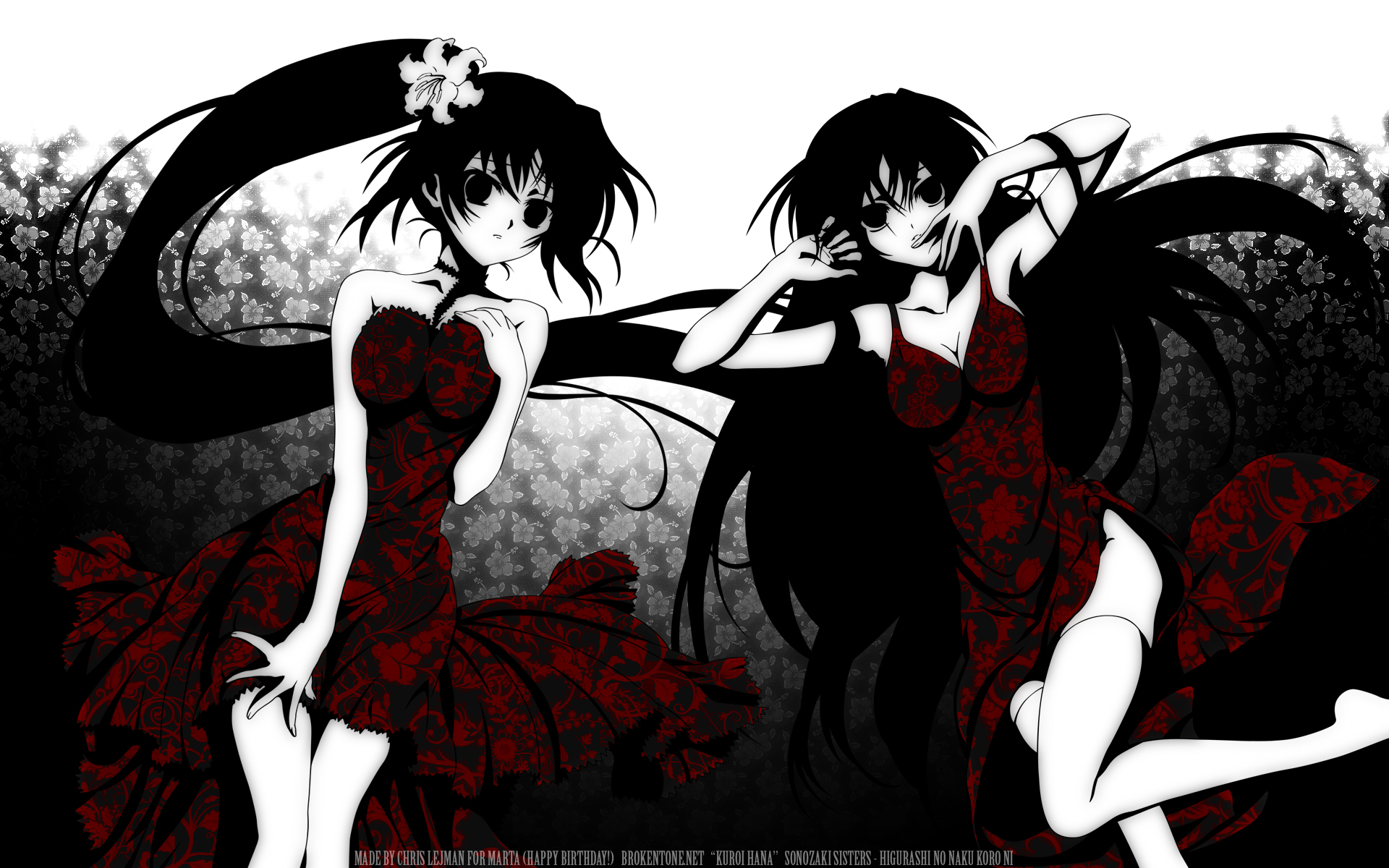 higurashi_no_naku_koro_ni, sonozaki_mion, sonozaki_shion, twins