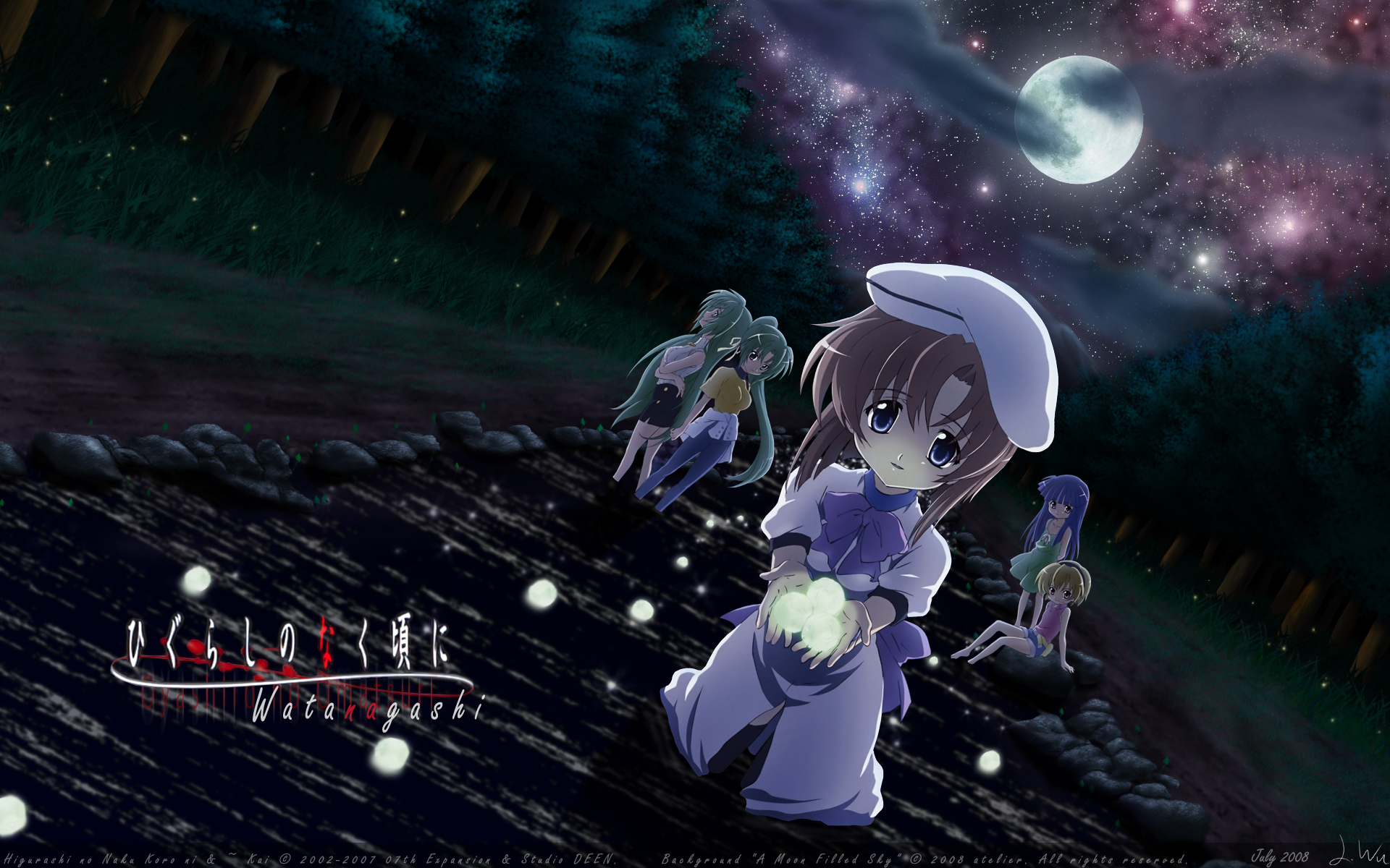 furude_rika, higurashi_no_naku_koro_ni, houjou_satoko, ryuuguu_rena, sonozaki_mion, sonozaki_shion