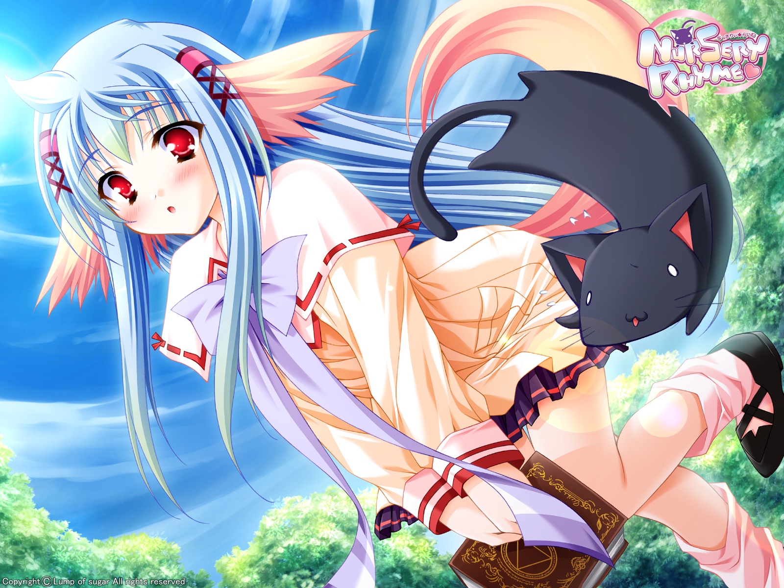 animal, animal_ears, cat, moekibara_fumitake, nursery_rhyme, school_uniform, shikishima_kururu