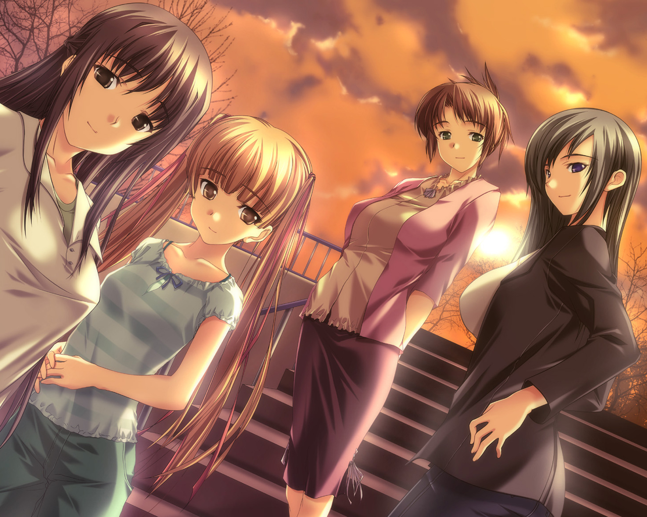 hizuki_ayumi, hizuki_mitsuna, hizuki_shino, hizuki_yuiko, kawagishi_keitarou, ringetsu, selen