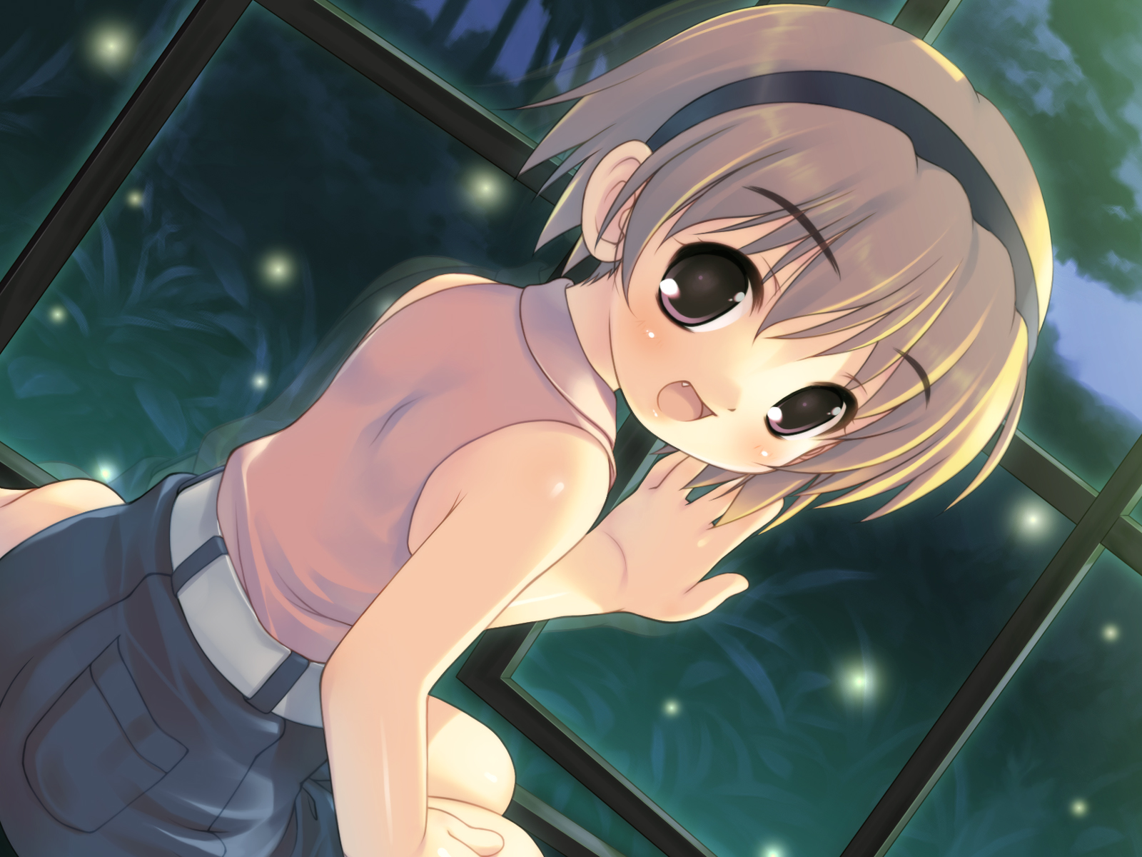 akiba_hideki, brown_eyes, colorful_dot, higurashi_no_naku_koro_ni, houjou_satoko, loli