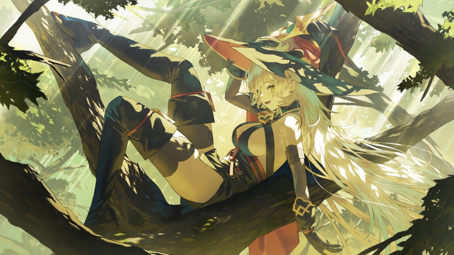 boots, breasts, cape, cleavage, dress, elbow_gloves, fagi_(kakikaki), fang