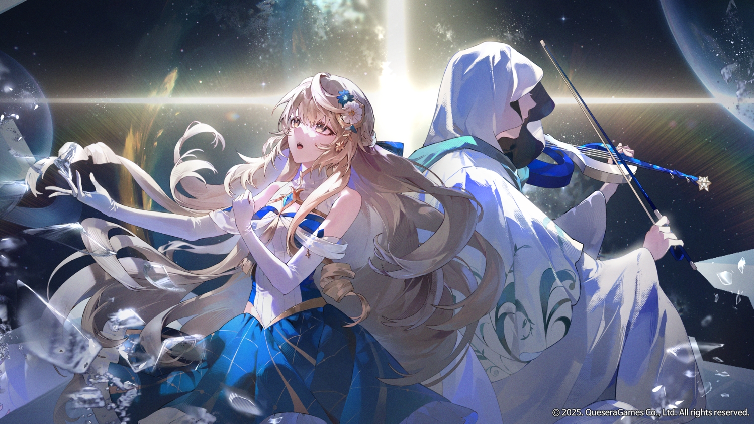 aliasing, brown_eyes, brown_hair, dress, elbow_gloves, fsuusux, gloves, hood