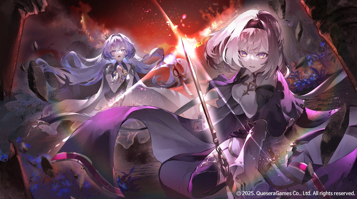 2girls, aliasing, armor, cape, crown, dress, flowers, fsuusux