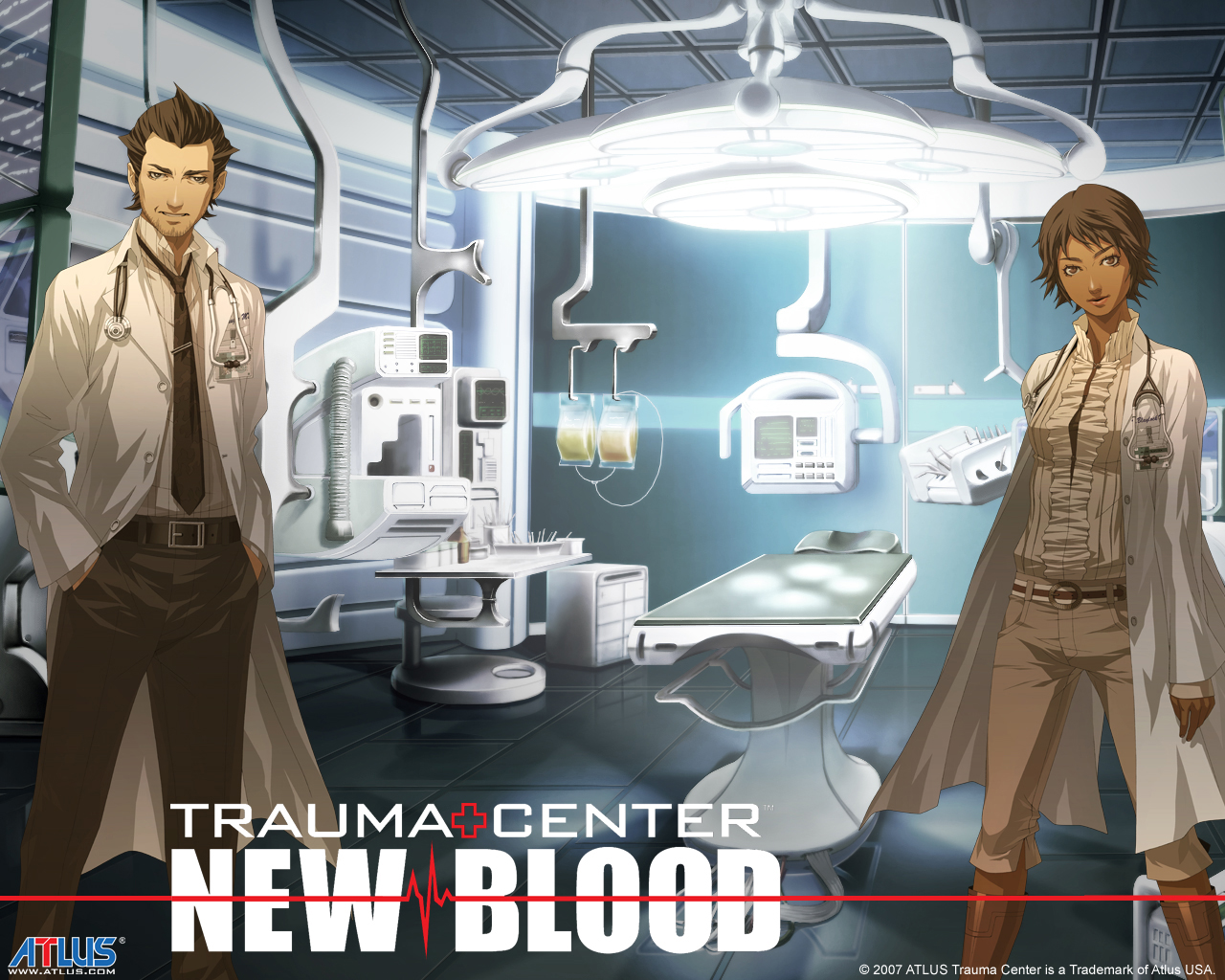 atlus, doi_masayuki, logo, male, markus_vaughn, trauma_center, valerie_blaylock, watermark