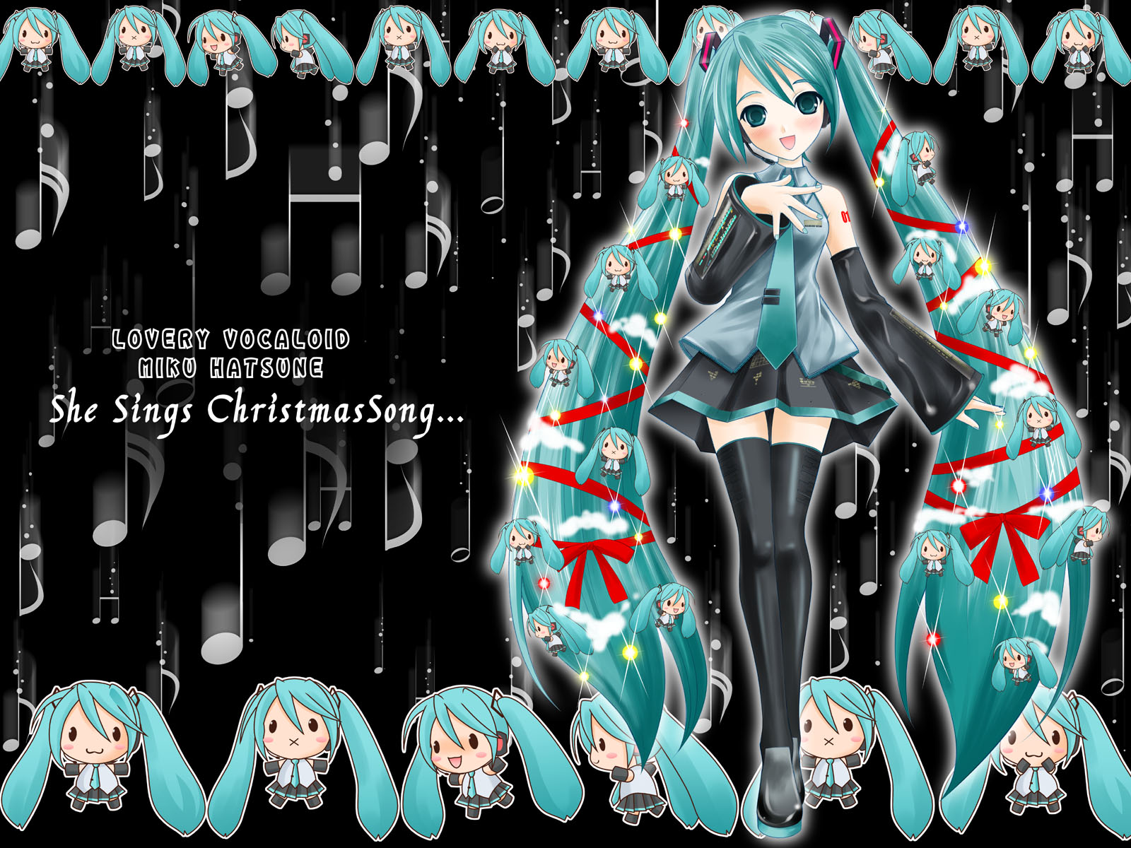 aqua_hair, black, chibi, christmas, hapido, hatsune_miku, thighhighs, twintails, vocaloid