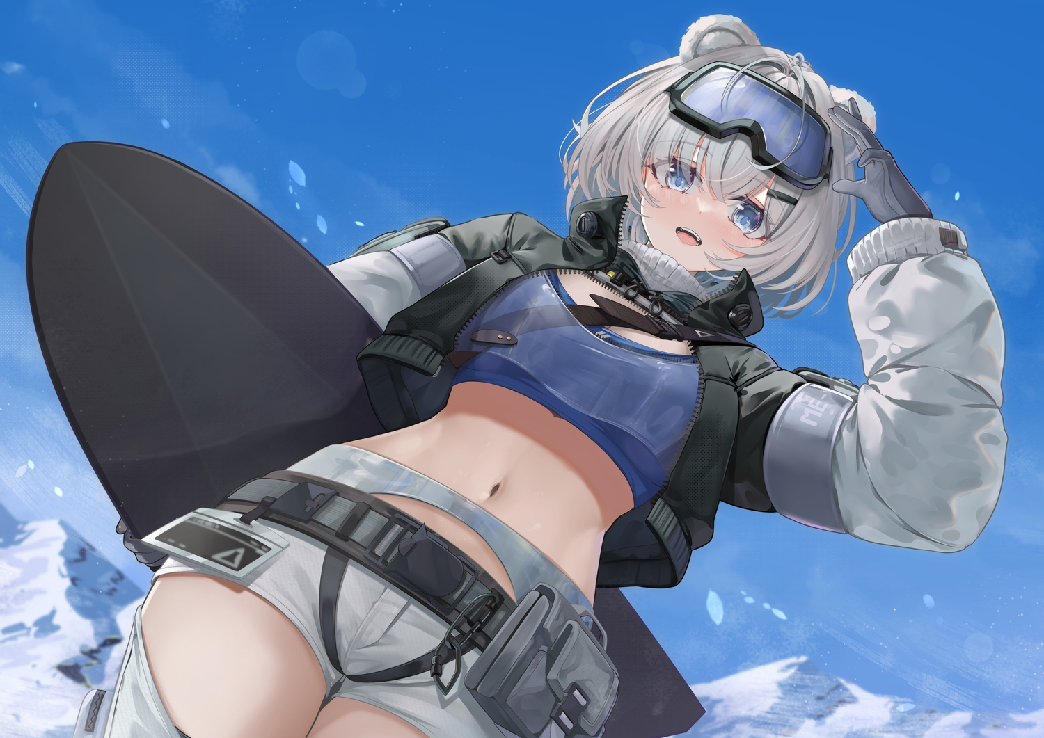 animal_ears, arikawa_rui, arknights, arknights:_endfield, gloves, goggles, gray_eyes, gray_hair