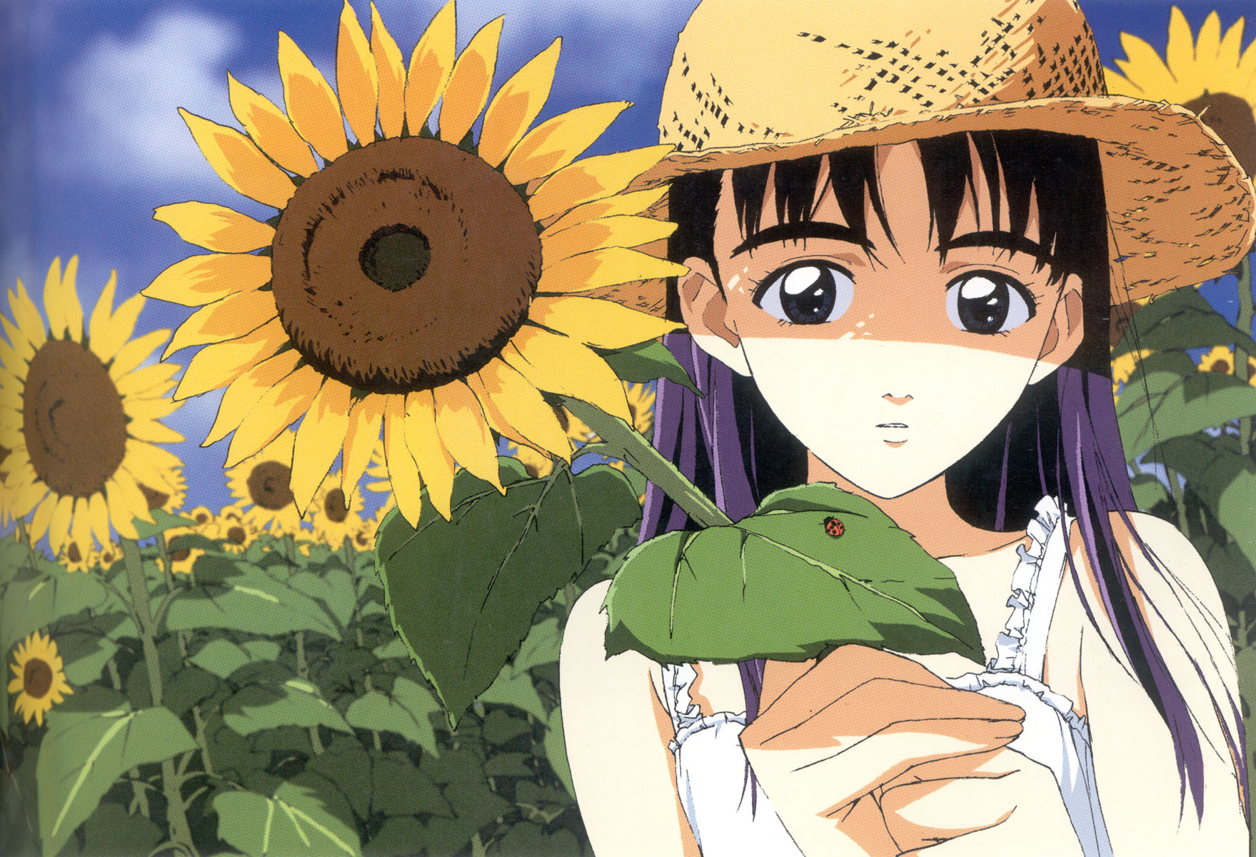 flcl, flowers, ninamori_eri, sunflower