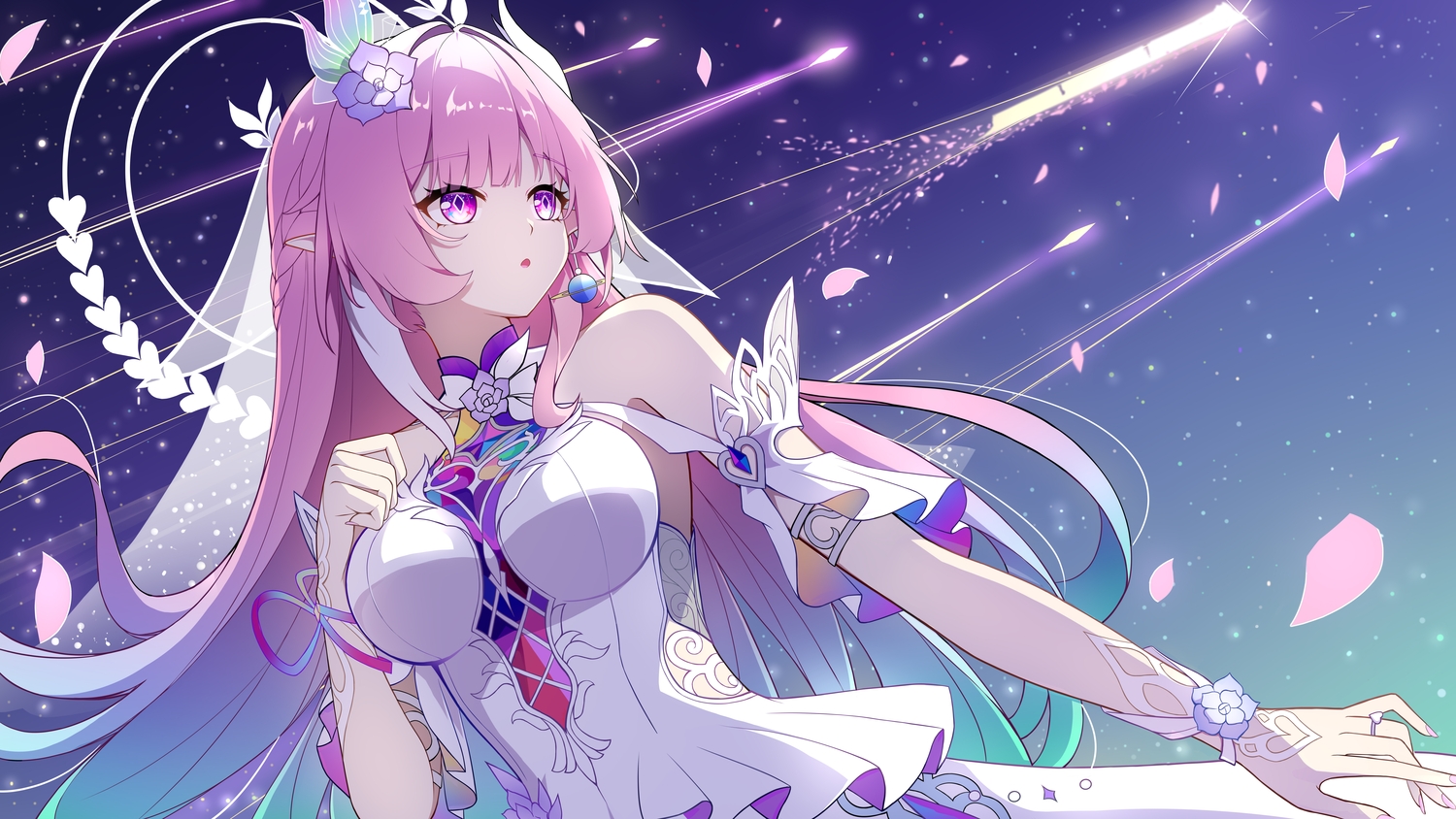 braids, close, cyrene_(honkai:_star_rail), halo, honkai_(series), honkai:_star_rail, long_hair, mxirony