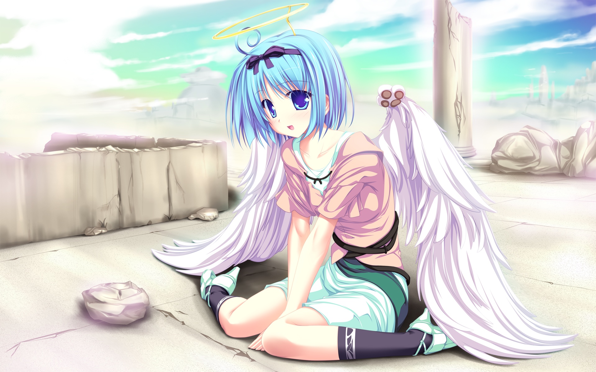 kujou_yuuka, magus_tale, tenmaso, whirlpool, wings