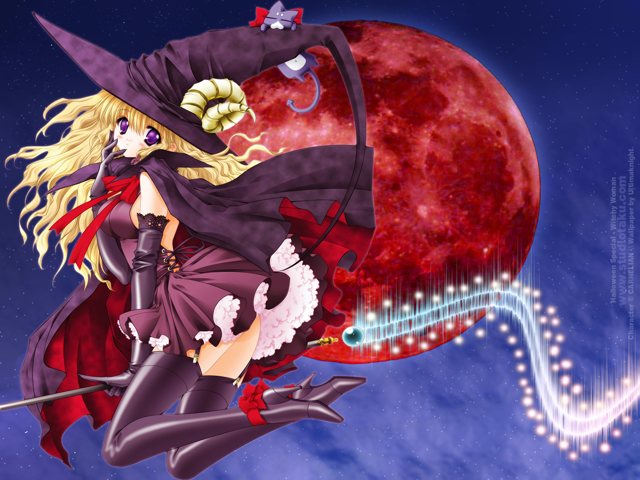 blonde_hair, carnelian, lilith_(yami_to_boushi_to_hon_no_tabibito), purple_eyes, witch, yami_to_boushi_to_hon_no_tabibito