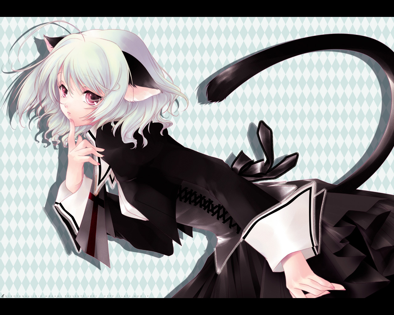 animal_ears, catgirl, mogami_rio, skirt, tail