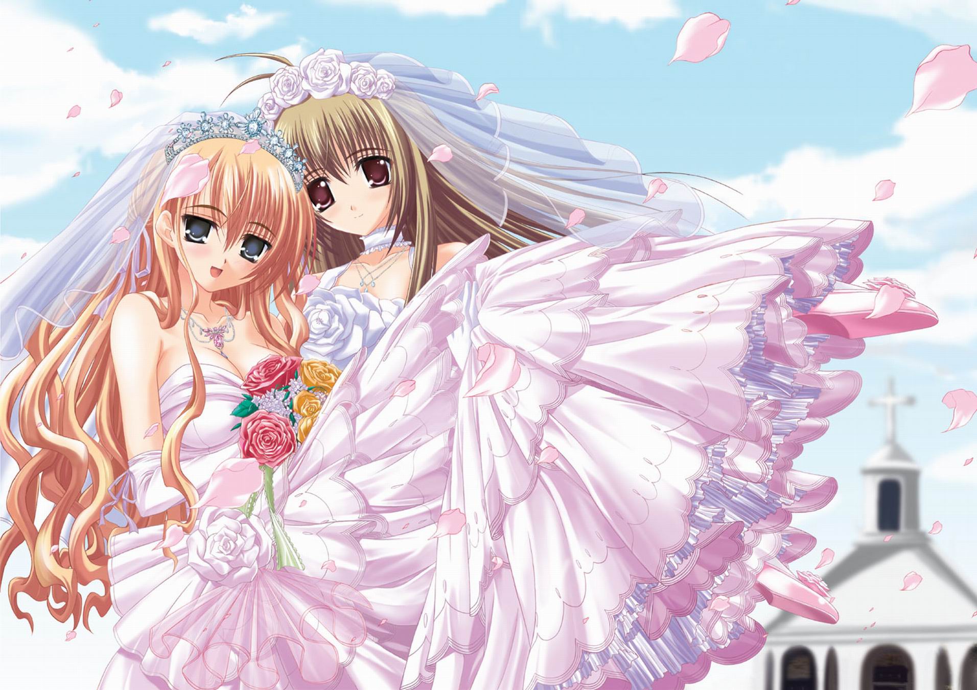 itsukushima_takako, long_hair, male, miyanokouji_mizuho, norita, otoko_no_ko, otome_wa_boku_ni_koishiteru, wedding_attire