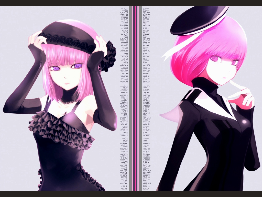 dress, lili_levinas, pink_eyes, pink_hair, school_uniform, senko_no_ronde, short_hair, takayama_mizuki