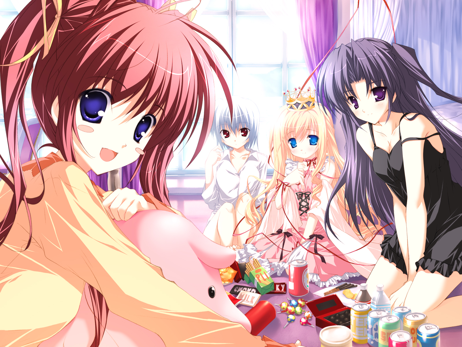asakura_nanao, blush, group, lyrical_lyric, mikeou, pink_chuchu, takami_rin