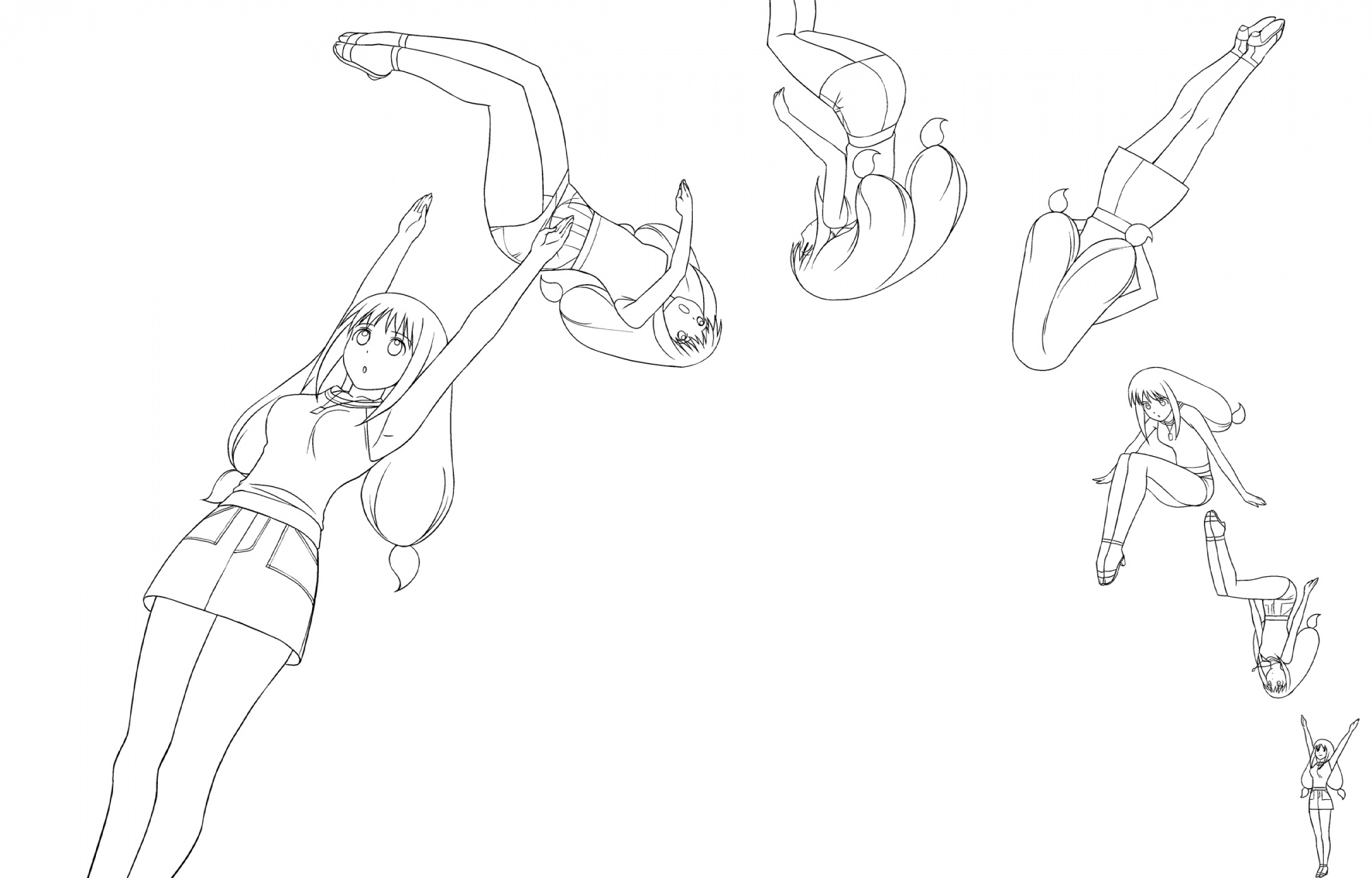 initial-g, kaleido_star, may_wong, monochrome, white