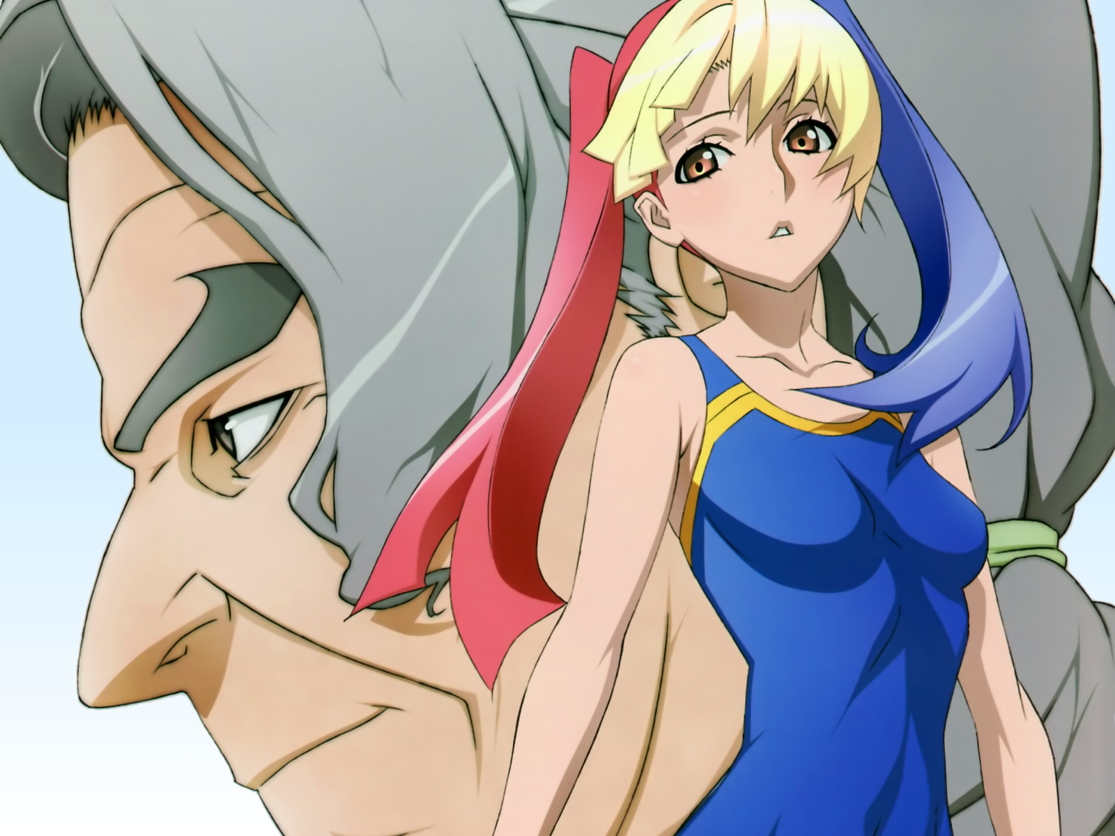 blue_hair, furumizu, maria_(witchblade), red_hair, twintails, witchblade