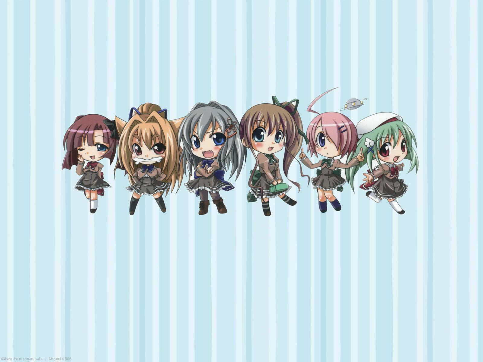 akane_iro_ni_somaru_saka, chibi, katagiri_yuuhi, nagase_minato, ryohka, tachibana_mikoto