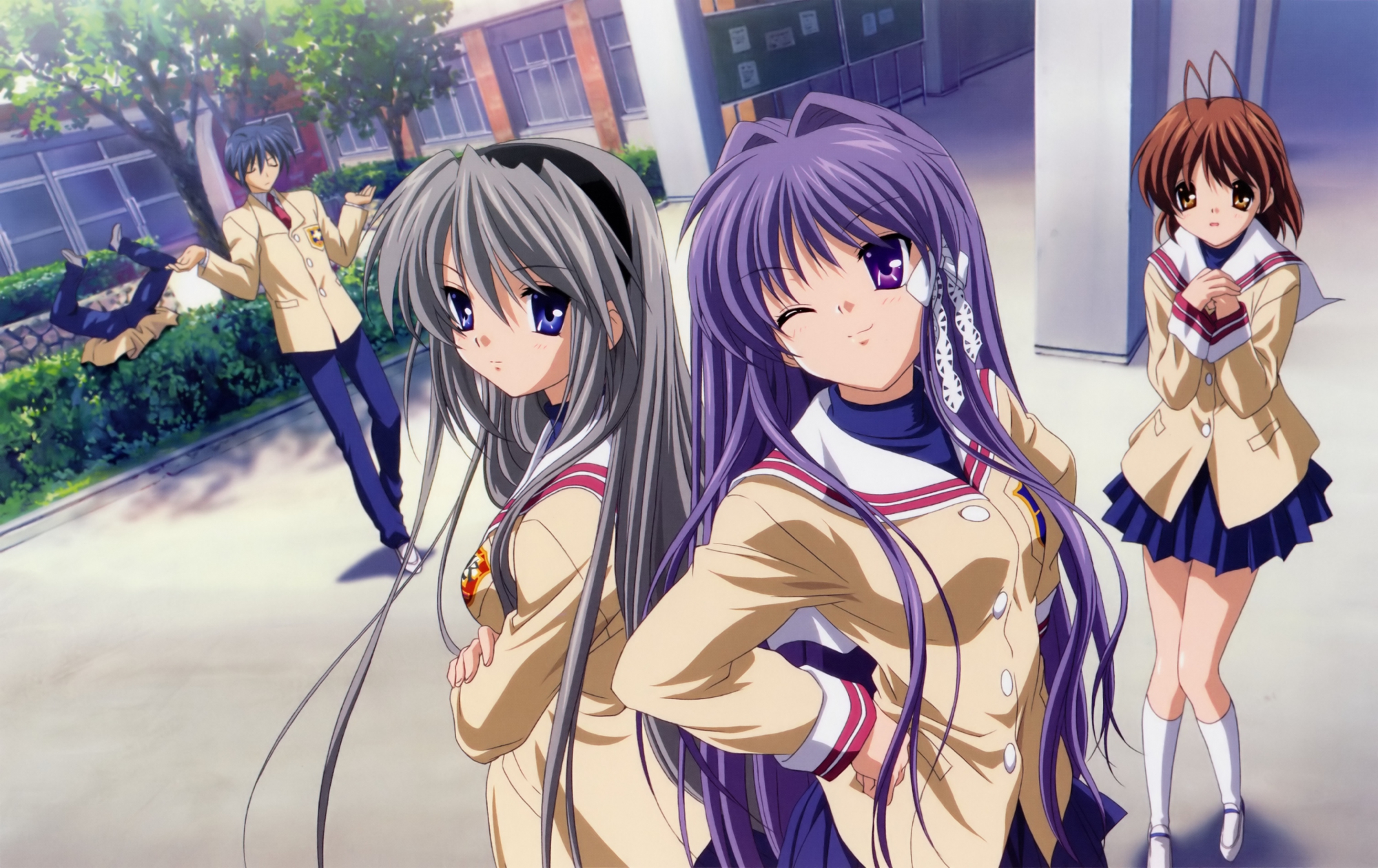 clannad, fujibayashi_kyou, furukawa_nagisa, okazaki_tomoya, sakagami_tomoyo, sunohara_youhei