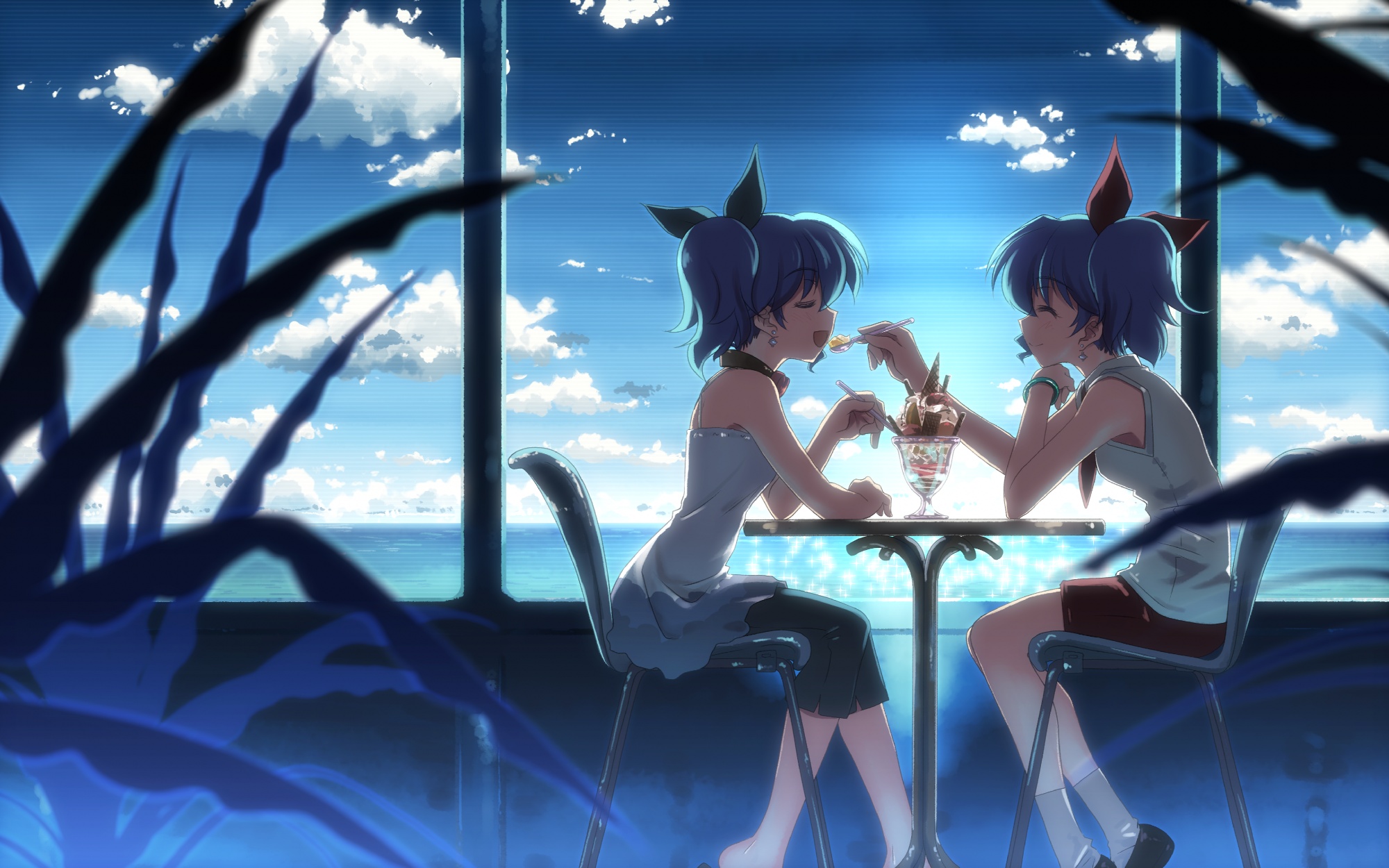 blue, clouds, dj_max, lady_made_star, sky, tagme, yuuki_tatsuya