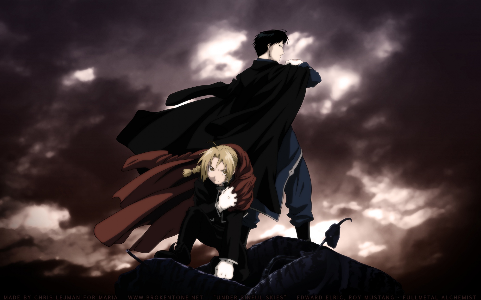 edward_elric, fullmetal_alchemist, roy_mustang, uniform