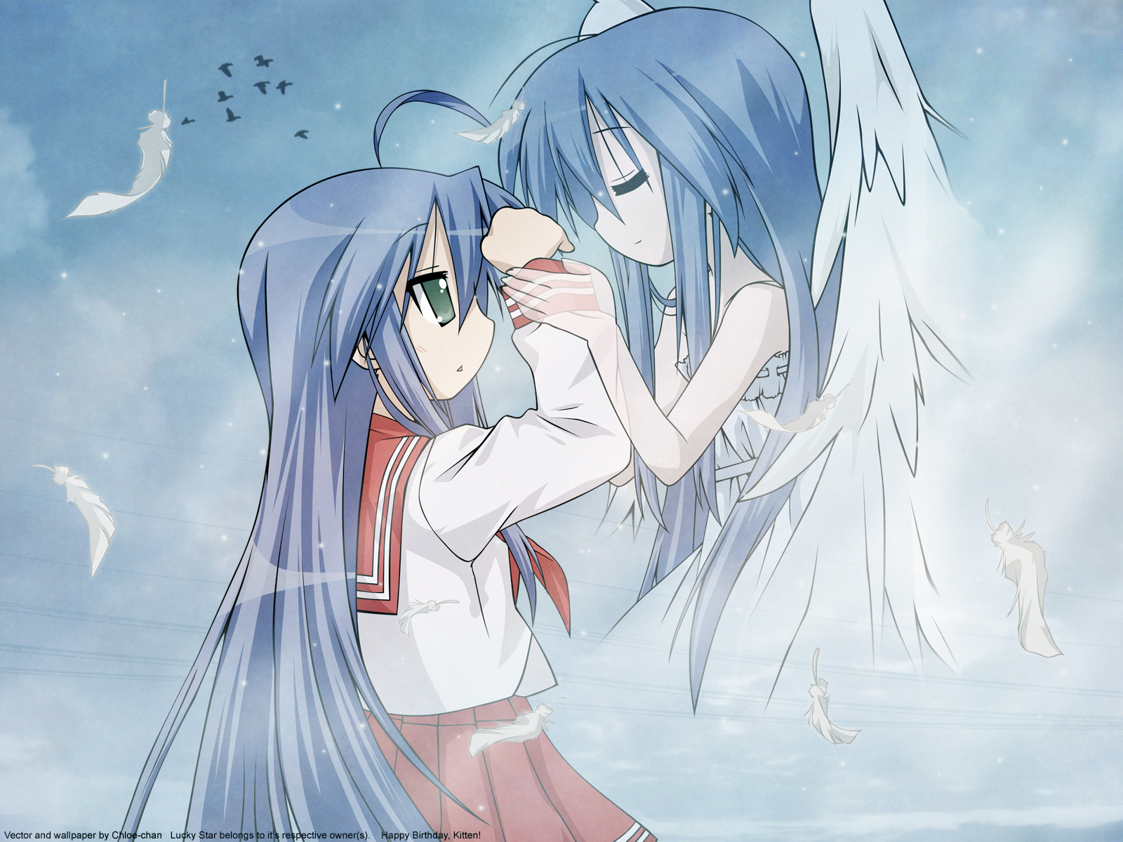 izumi_kanata, izumi_konata, lucky_star, school_uniform