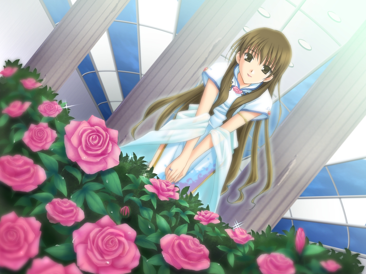 akanegasaki_sora, ever17, flowers, takigawa_yuu