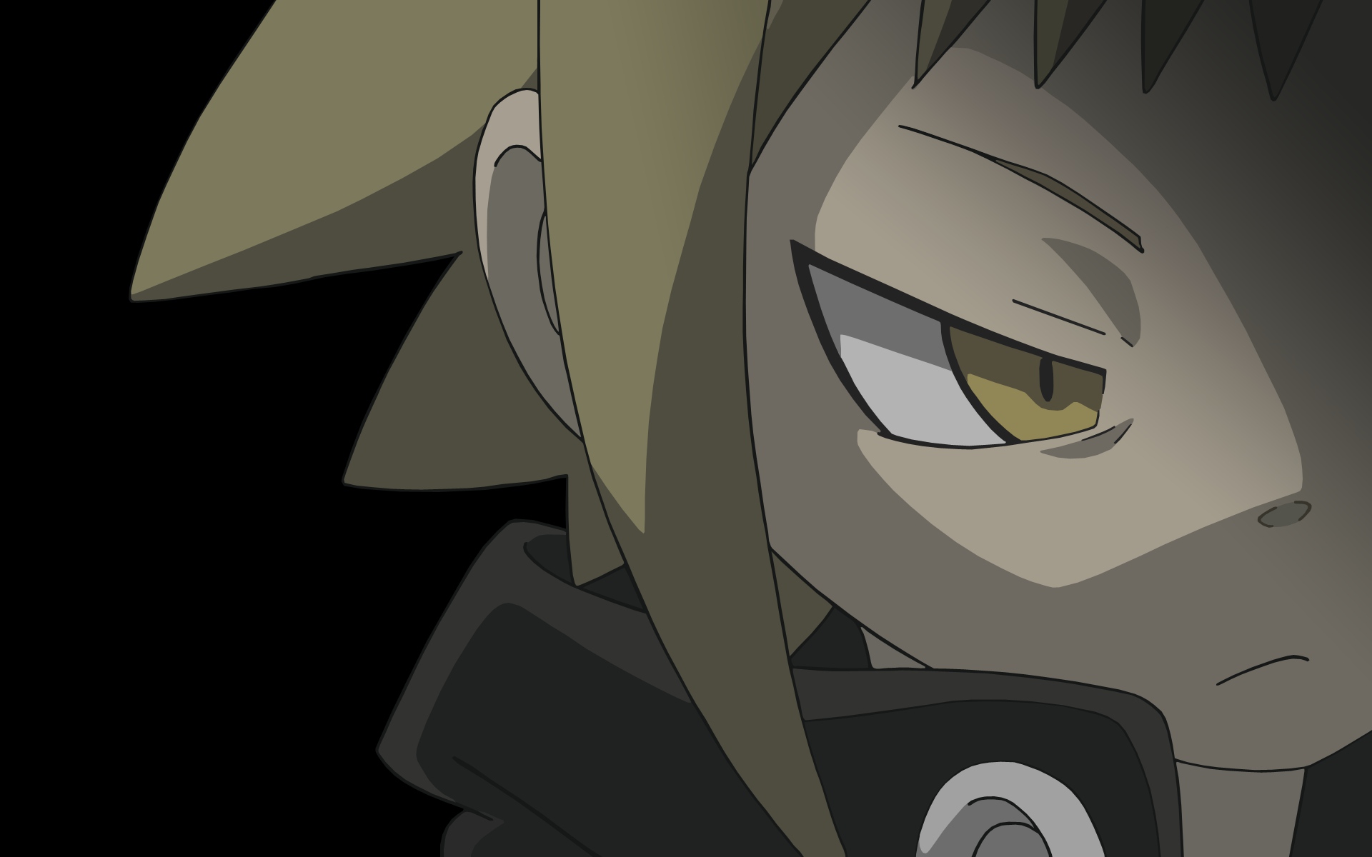 blonde_hair, medusa, soul_eater, transparent, yellow_eyes