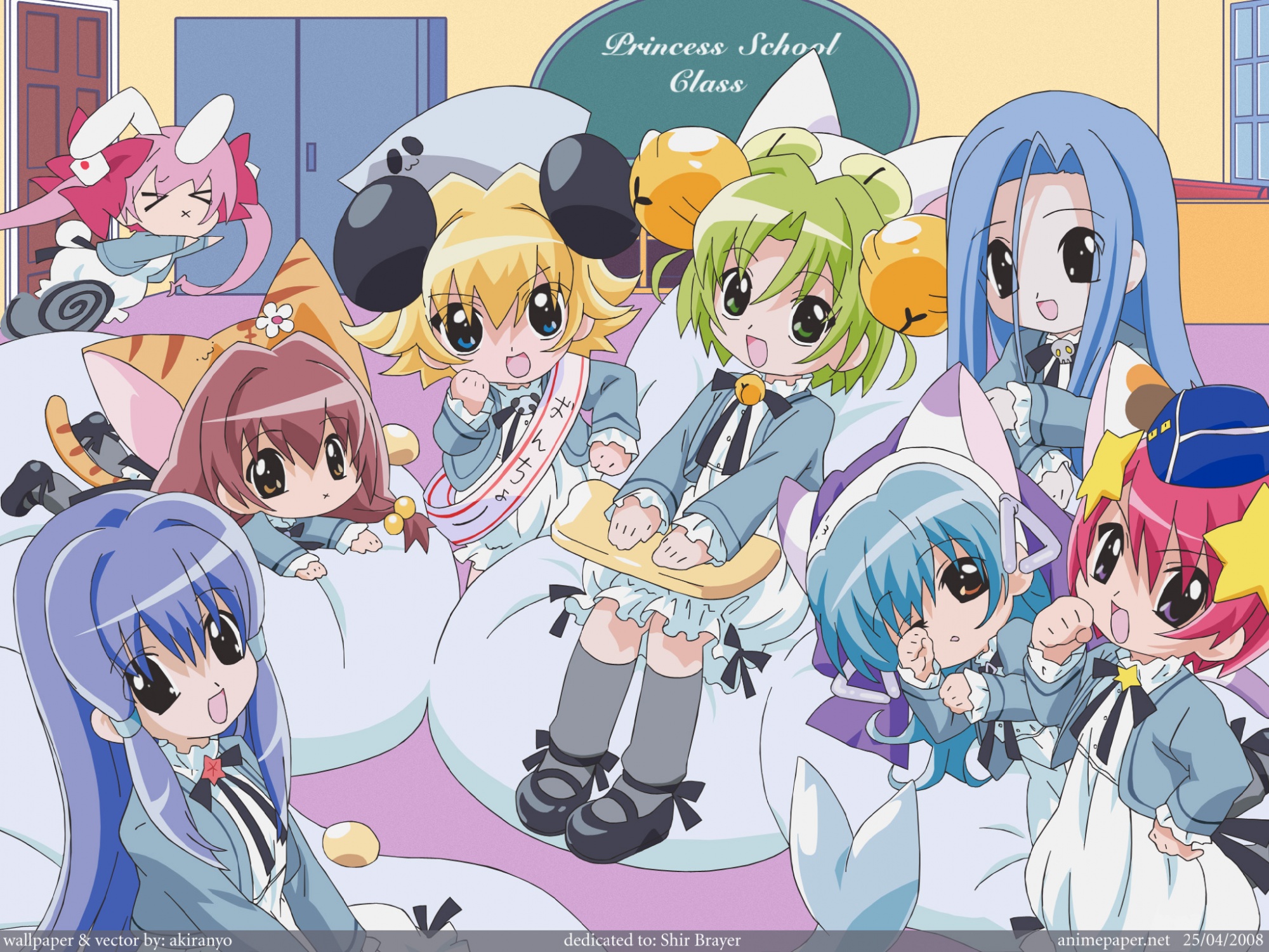 dejiko, di_gi_charat, miike, piyoko, puchiko, riina, usada_hikaru