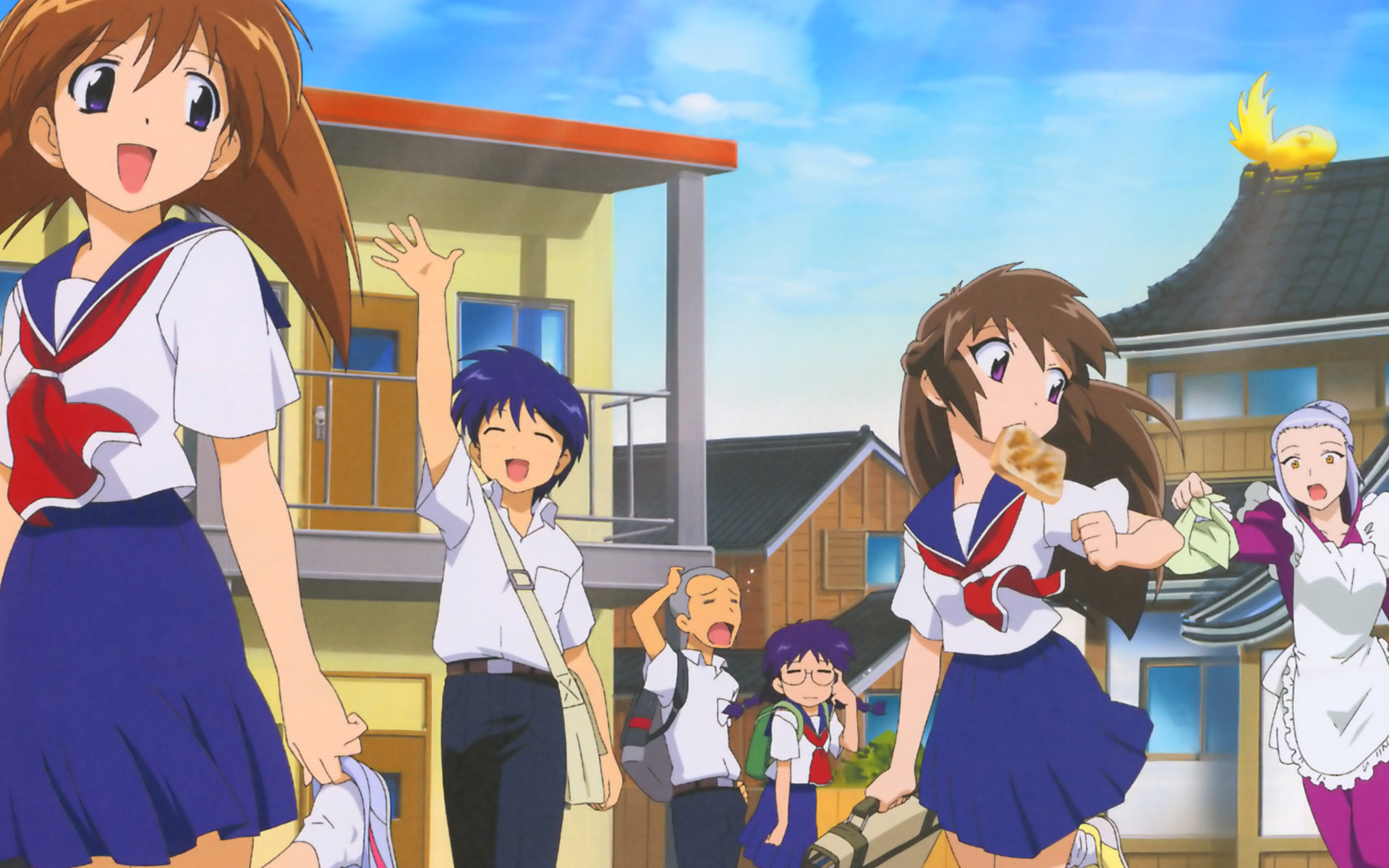 iizuka_kazuto, maruo_masaki, nanase_kanaka, nanase_narue, narue_no_sekai, school_uniform, tagme, yagi_hajime